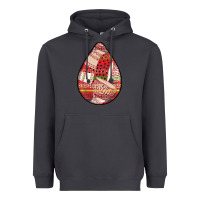 Smoke african fabric pattern teardrop earrings 3 Heavyweight Hoodie - BundleAndBundleShop