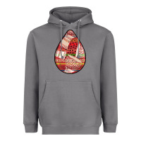 Storm african fabric pattern teardrop earrings 3 Heavyweight Hoodie - BundleAndBundleShop