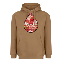 Toasted Coconut african fabric pattern teardrop earrings 3 Heavyweight Hoodie - BundleAndBundleShop