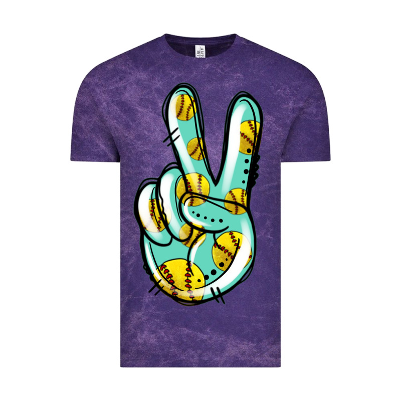 Softball Peace Sign Vintage Tee by Jasminsmagicworld | Teevron