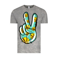 Cloud Rock softball peace sign Vintage Tee - Jasminsmagicworld