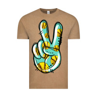 Vintage Coffee softball peace sign Vintage Tee - Jasminsmagicworld