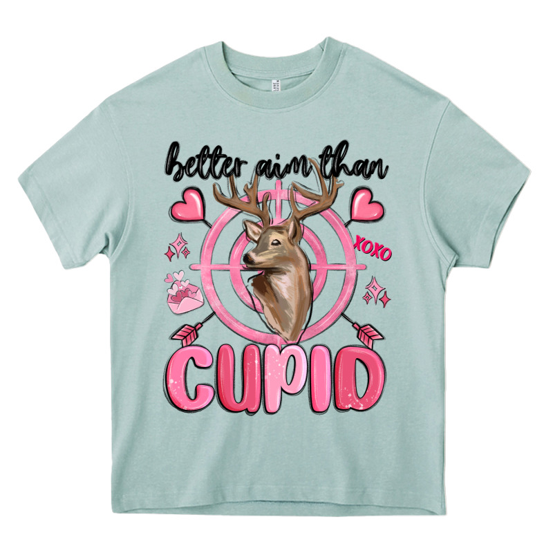 Better Aim Than Cupid Heavy Core Tee by MaliasSmallBusiness | Teevron