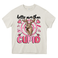 Cream better aim than cupid Heavy Core Tee - MaliasSmallBusiness