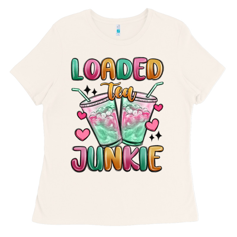 Loaded Tea Junkie Ladies Tee by MaliasSmallBusiness | Teevron