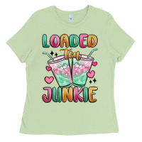 Matcha loaded tea junkie Ladies Tee - MaliasSmallBusiness