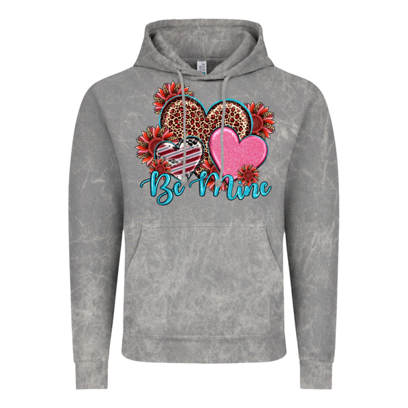 Valentine's Day Be Mine Hearts Sunflower Vintage Hoodie by RanaPortraitStore | Teevron