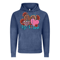 Vintage Denim valentine's day be mine hearts sunflower Vintage Hoodie - RanaPortraitStore