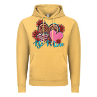Vintage Mustard valentine's day be mine hearts sunflower Vintage Hoodie - RanaPortraitStore