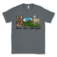 Charcoal Heather Peace Love Kiko Goat Classic Tee - LillyAllenDesigns