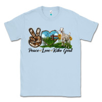 Dusty Blue Peace Love Kiko Goat Classic Tee - LillyAllenDesigns