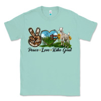 Seafoam Peace Love Kiko Goat Classic Tee - LillyAllenDesigns
