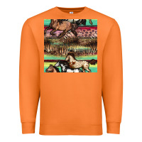 Carrot horses seamless pattern Premium Sweatshirt - BundleAndBundleShop