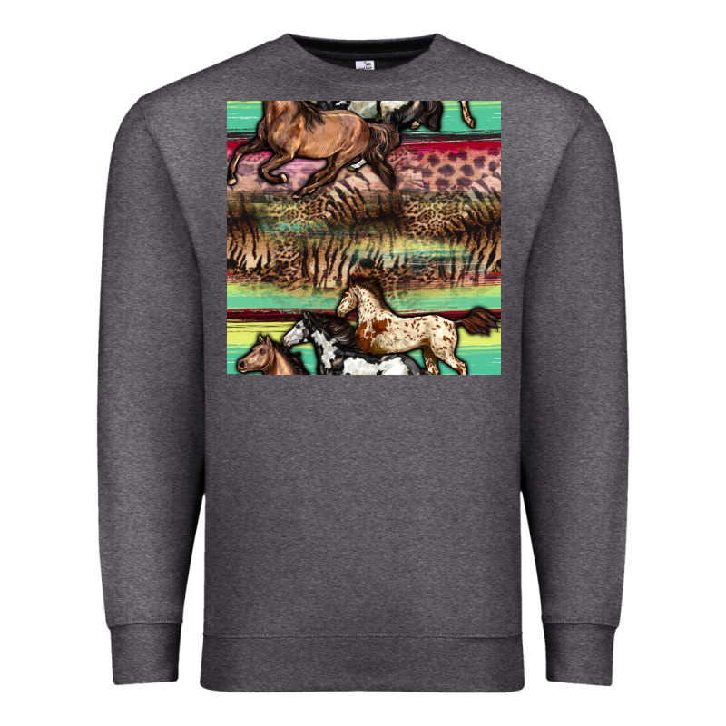 Horses Seamless Pattern Premium Sweatshirt by BundleAndBundleShop | Teevron