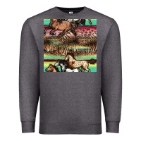 Charcoal Heather horses seamless pattern Premium Sweatshirt - BundleAndBundleShop