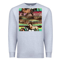 Heather Grey horses seamless pattern Premium Sweatshirt - BundleAndBundleShop