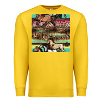 Lemon horses seamless pattern Premium Sweatshirt - BundleAndBundleShop