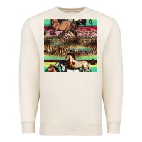 Sandshell horses seamless pattern Premium Sweatshirt - BundleAndBundleShop
