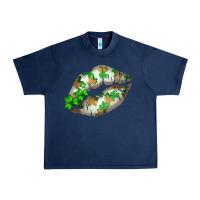 Navy St. Patricks Day White Lips Urban Heavy Tee - Bettercallsaul