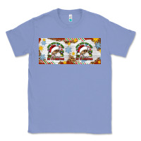 Colony Blue When You're Dead Inside But It's Christmas Hippie Skeleton Santa Classic Tee - Artiststas