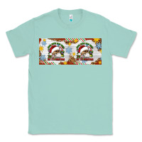 Seafoam When You're Dead Inside But It's Christmas Hippie Skeleton Santa Classic Tee - Artiststas