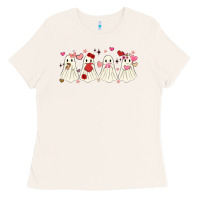 Bone valentines day ghost Ladies Tee - MaliasSmallBusiness