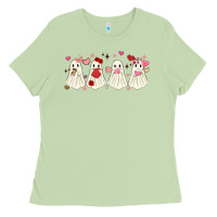 Matcha valentines day ghost Ladies Tee - MaliasSmallBusiness