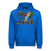 Cobalt i am not a hugger Urban Hoodie - CowhideDigitalArt