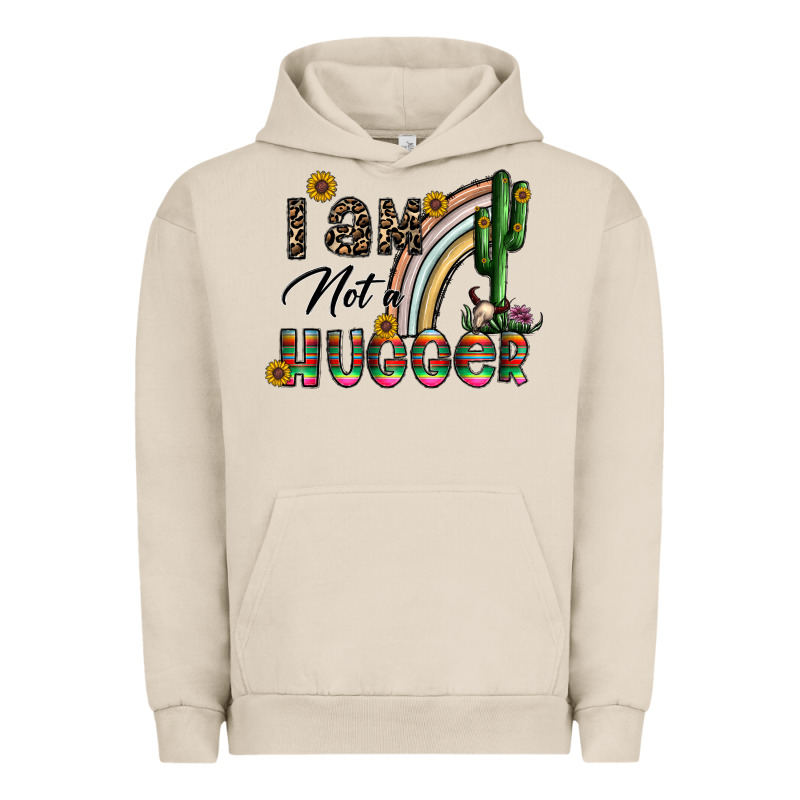 I Am Not A Hugger Urban Hoodie by CowhideDigitalArt | Teevron