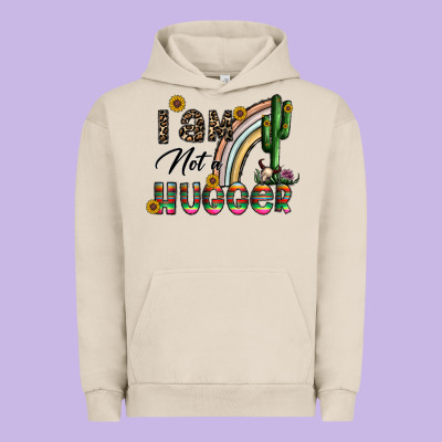 I Am Not A Hugger Urban Hoodie Designed By Cowhidedigitalart