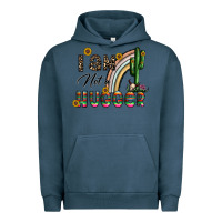 Pigment Midnight Navy i am not a hugger Urban Hoodie - CowhideDigitalArt