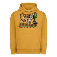 Pigment Peanut Butter i am not a hugger Urban Hoodie - CowhideDigitalArt