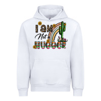White i am not a hugger Urban Hoodie - CowhideDigitalArt
