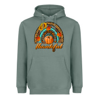 Sage thankful pumpkin rainbow Heavyweight Hoodie - BundleAndBundleShop