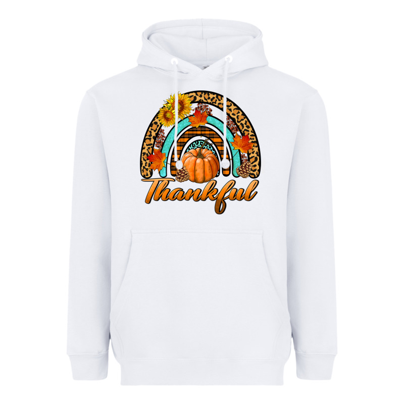 Thankful Pumpkin Rainbow Heavyweight Hoodie by BundleAndBundleShop | Teevron
