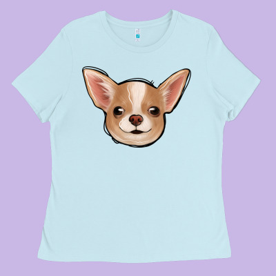 Chihuahua Ladies Tee Designed By Jasminsmagicworld