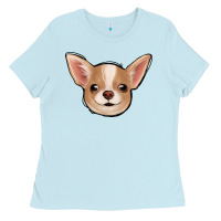 Baby Blue Chihuahua Ladies Tee - Jasminsmagicworld