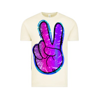 Vintage Arctic Mermaid Peace Sign Vintage Tee - Jasminsmagicworld