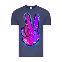 Vintage Denim Mermaid Peace Sign Vintage Tee - Jasminsmagicworld