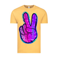 Vintage Mustard Mermaid Peace Sign Vintage Tee - Jasminsmagicworld