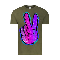 Vintage Olive Mermaid Peace Sign Vintage Tee - Jasminsmagicworld