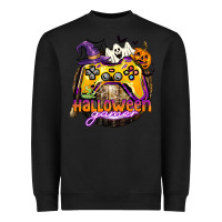 Black halloween gamer Heavyweight Sweatshirt - CowGirlArtShop