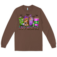 Chestnut Boo Heifer Coffee Cups with Halloween Long Sleeve Tee - texasbilliewilder