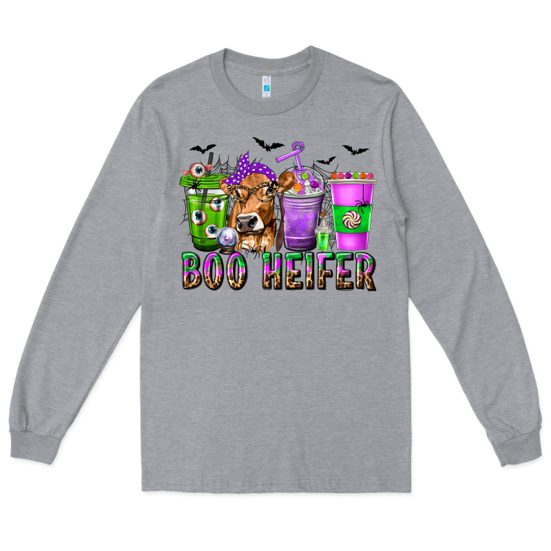 Boo Heifer Coffee Cups With Halloween Long Sleeve Tee by texasbilliewilder | Teevron