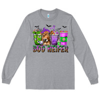 Heather Grey Boo Heifer Coffee Cups with Halloween Long Sleeve Tee - texasbilliewilder