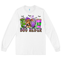 White Boo Heifer Coffee Cups with Halloween Long Sleeve Tee - texasbilliewilder