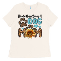 Bone kinda busy being a dog mom Ladies Tee - MaliasSmallBusiness