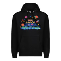 Black Too cute to be neurotypical Premium Hoodie - FaDigitalArtStudio