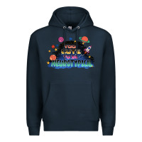 Navy Too cute to be neurotypical Premium Hoodie - FaDigitalArtStudio