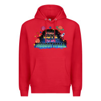 Red Too cute to be neurotypical Premium Hoodie - FaDigitalArtStudio